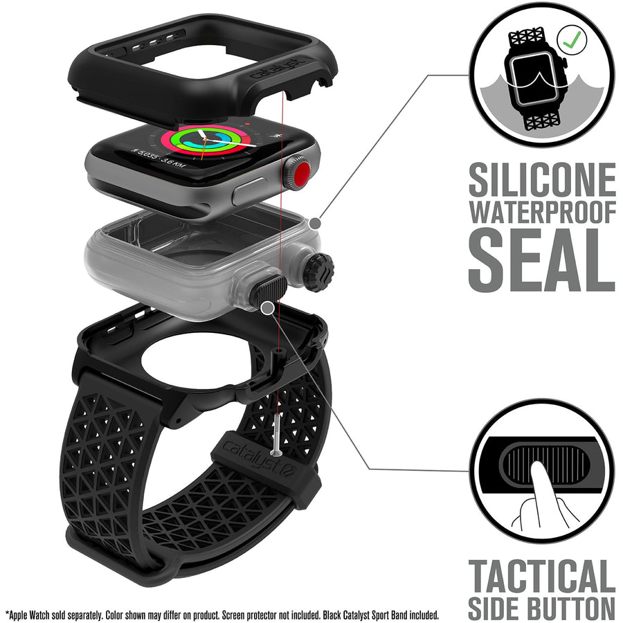 CAT42SBWAT3BLK | Waterproof Case for 42mm Apple Watch Series 3 Sport Band