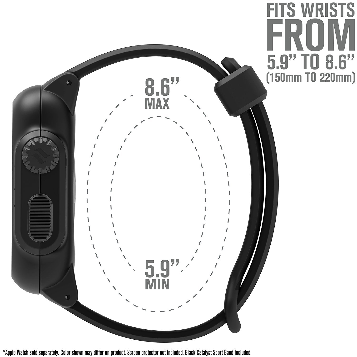 CAT42SBWAT3BLK | Waterproof Case for 42mm Apple Watch Series 3 Sport Band