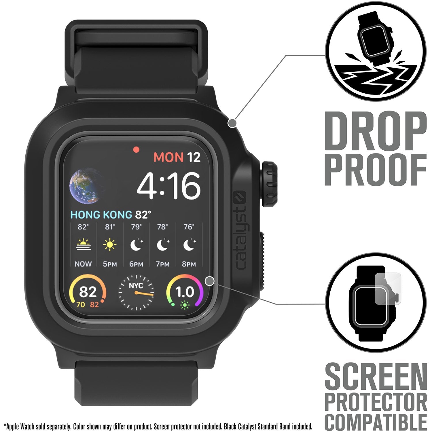 CAT40WAT4BLK | Waterproof Case for 44mm Apple Watch Series 4 & 5