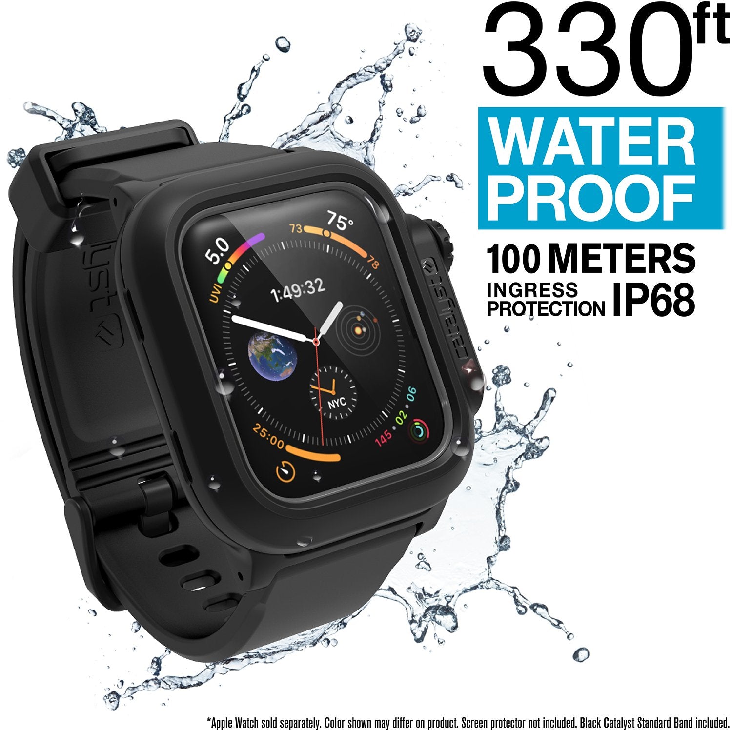 CAT44WAT4BLK | Waterproof Case for 44mm Apple Watch Series 4 & 5