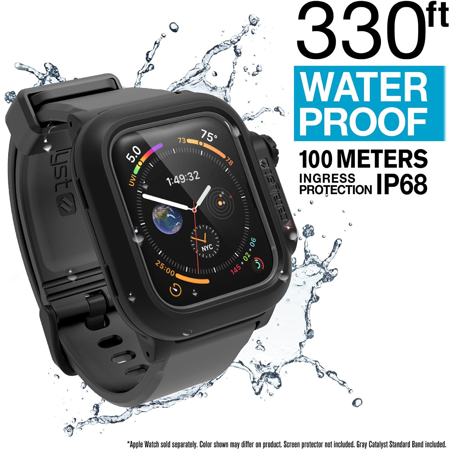 CAT44WAT4GRY | Waterproof Case for 44mm Apple Watch Series 4 & 5