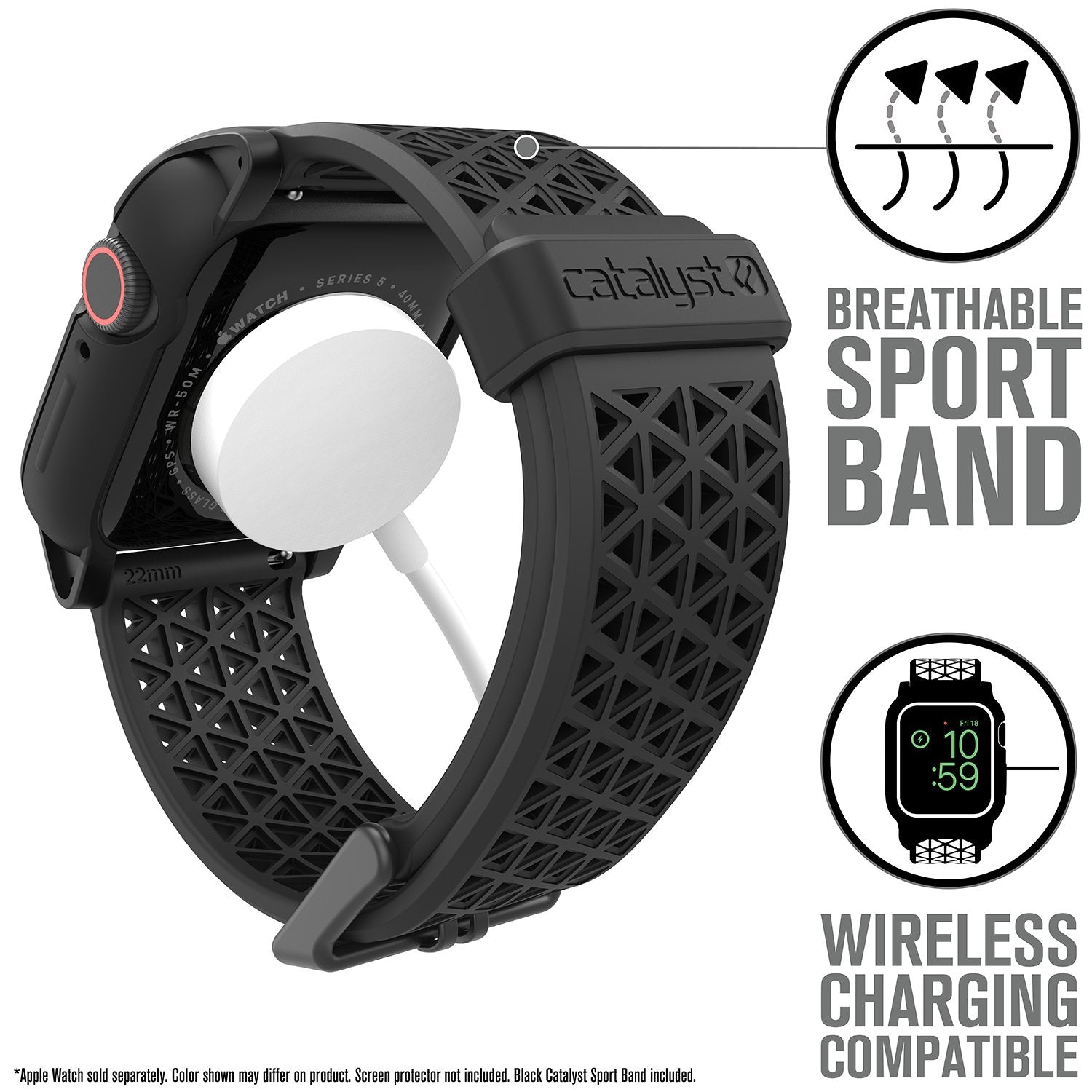 CAT40DROP5BLK | Impact Protection Case V2 for Apple Watch Series 5 & 4 - 40mm