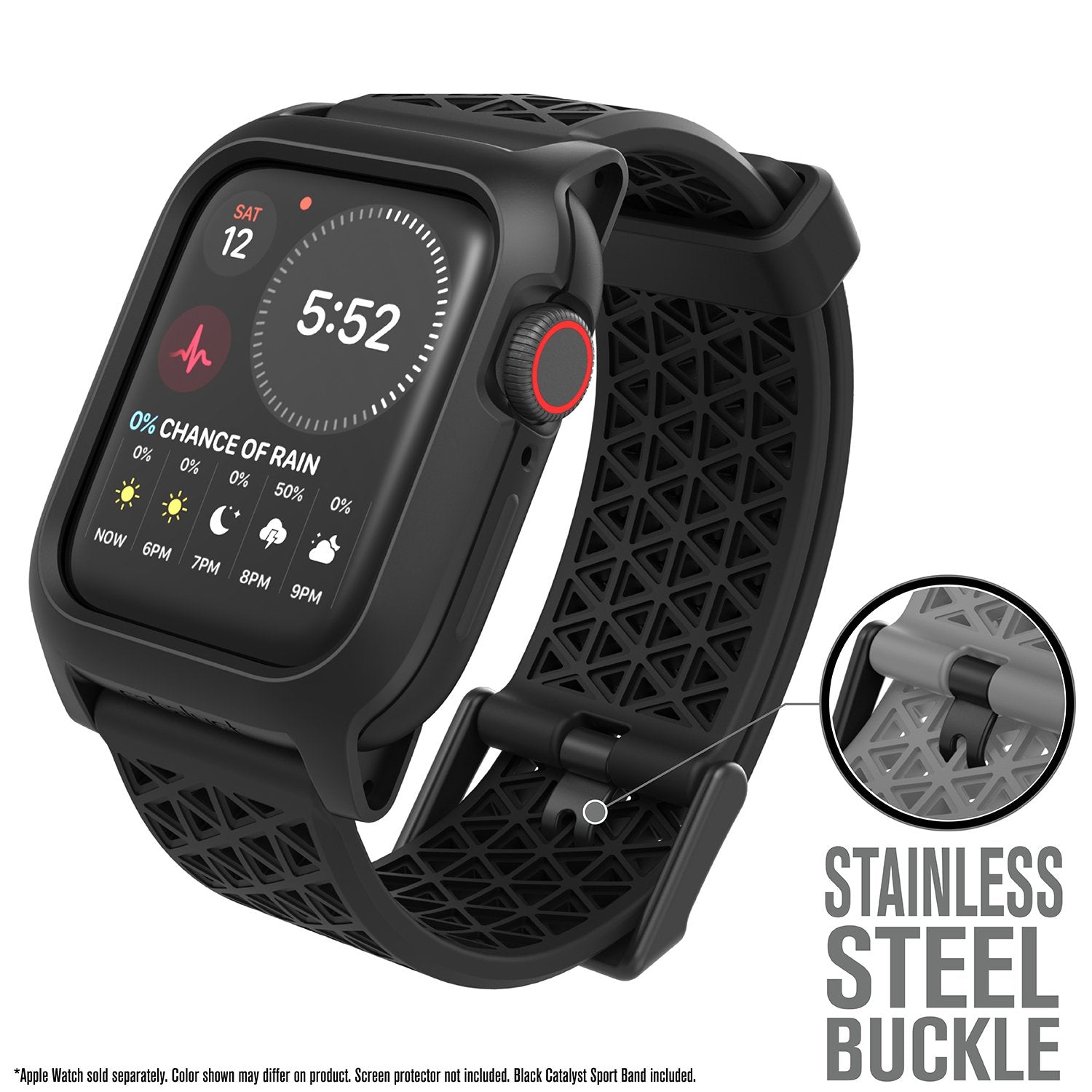 CAT40DROP5BLK | Impact Protection Case V2 for Apple Watch Series 5 & 4 - 40mm
