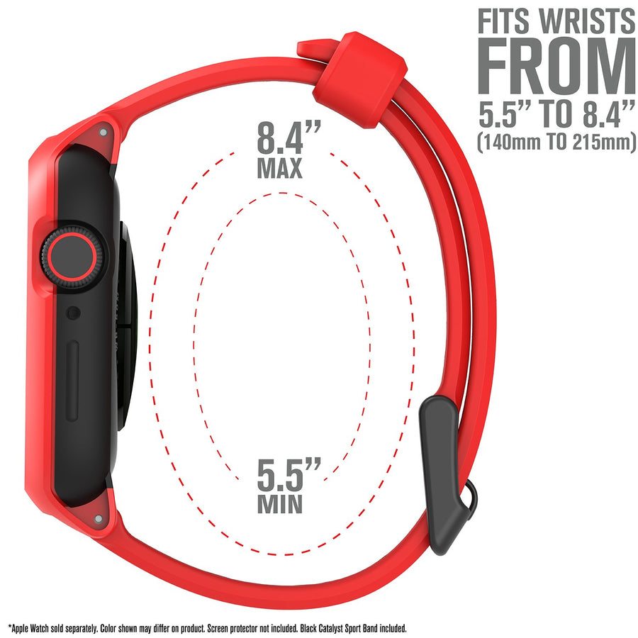 CAT44DROP5RED | Impact Protection Case V2 for Apple Watch Series 5 & 4 - 44mm