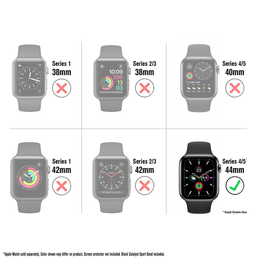 CAT44DROP5RED | Impact Protection Case V2 for Apple Watch Series 5 & 4 - 44mm