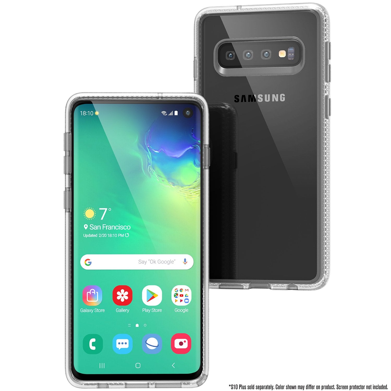 CATDRPGS10CLR | Impact Protection Case for Samsung Galaxy S10