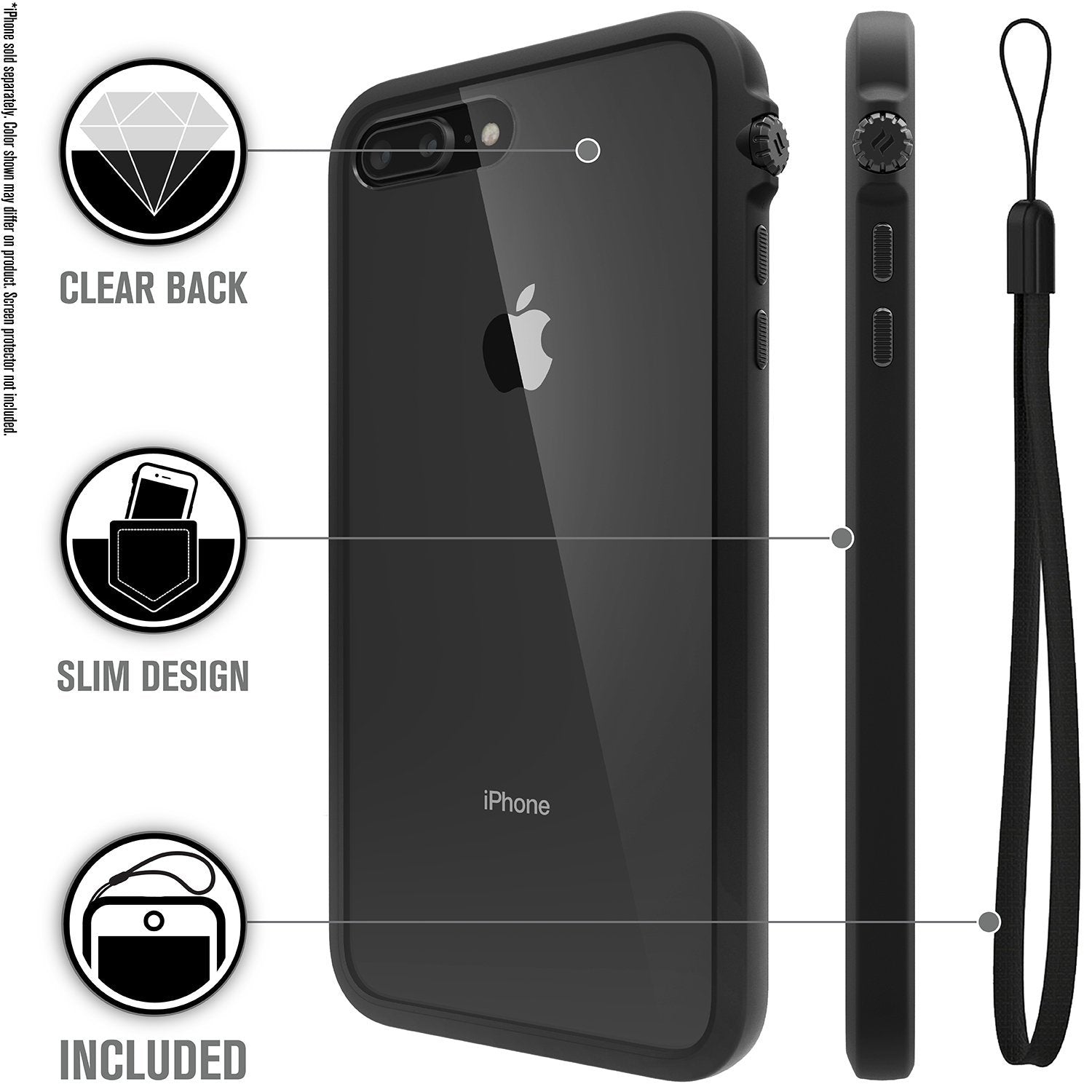 CATDRPH8+BLK | Impact Protection Case for iPhone 8 Plus & 7 Plus