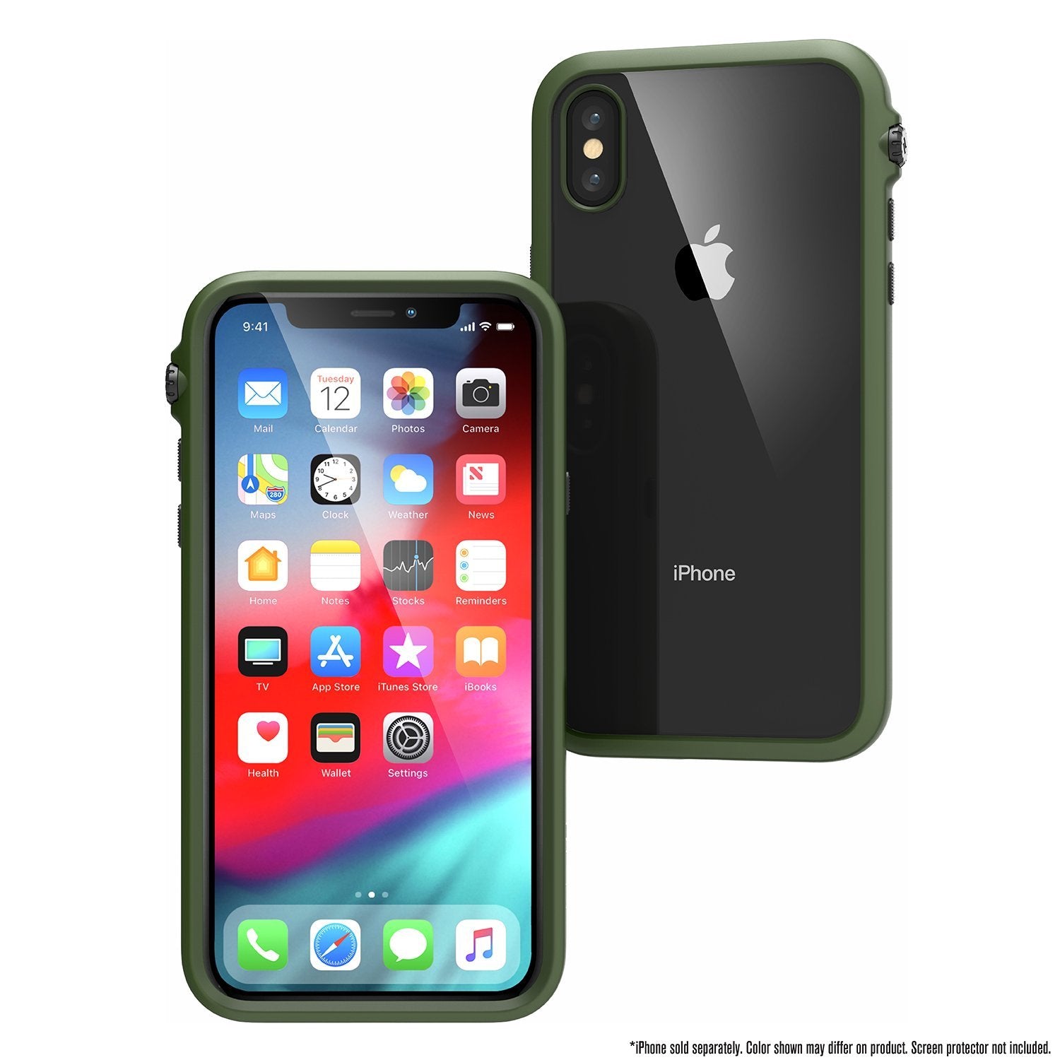 CATDRPHXGRN | Impact Protection Case for iPhone X/Xs