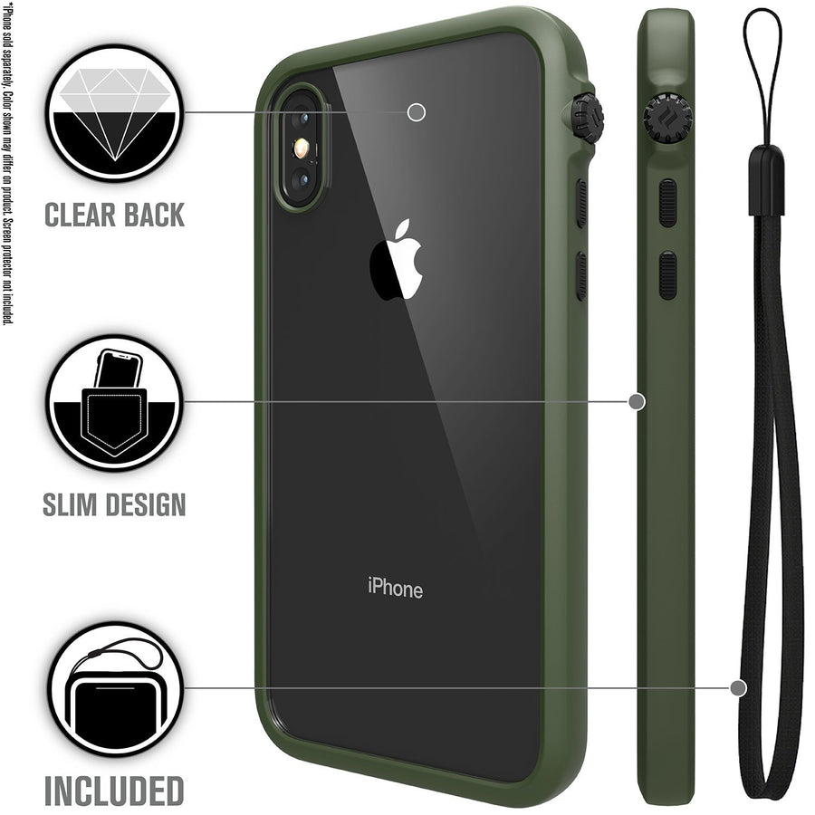 CATDRPHXGRN | Impact Protection Case for iPhone X/Xs
