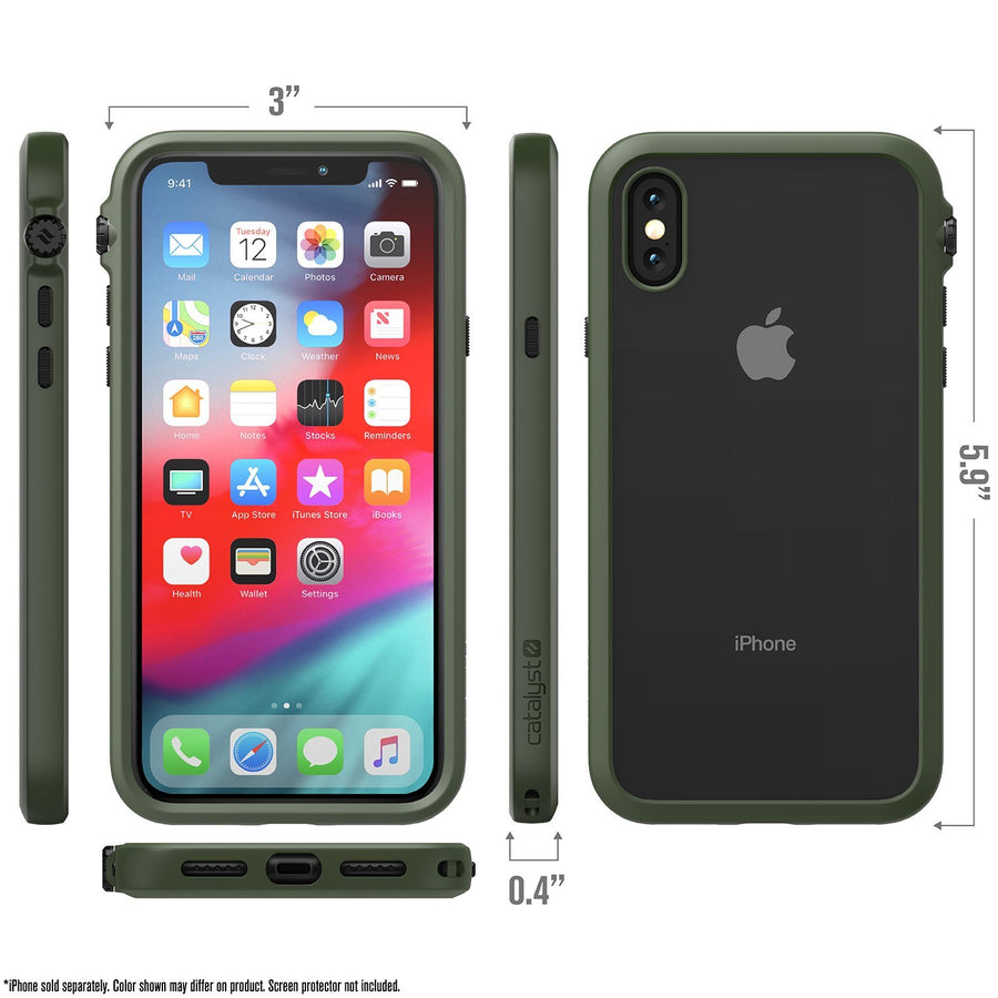 CATDRPHXGRN | Impact Protection Case for iPhone X/Xs