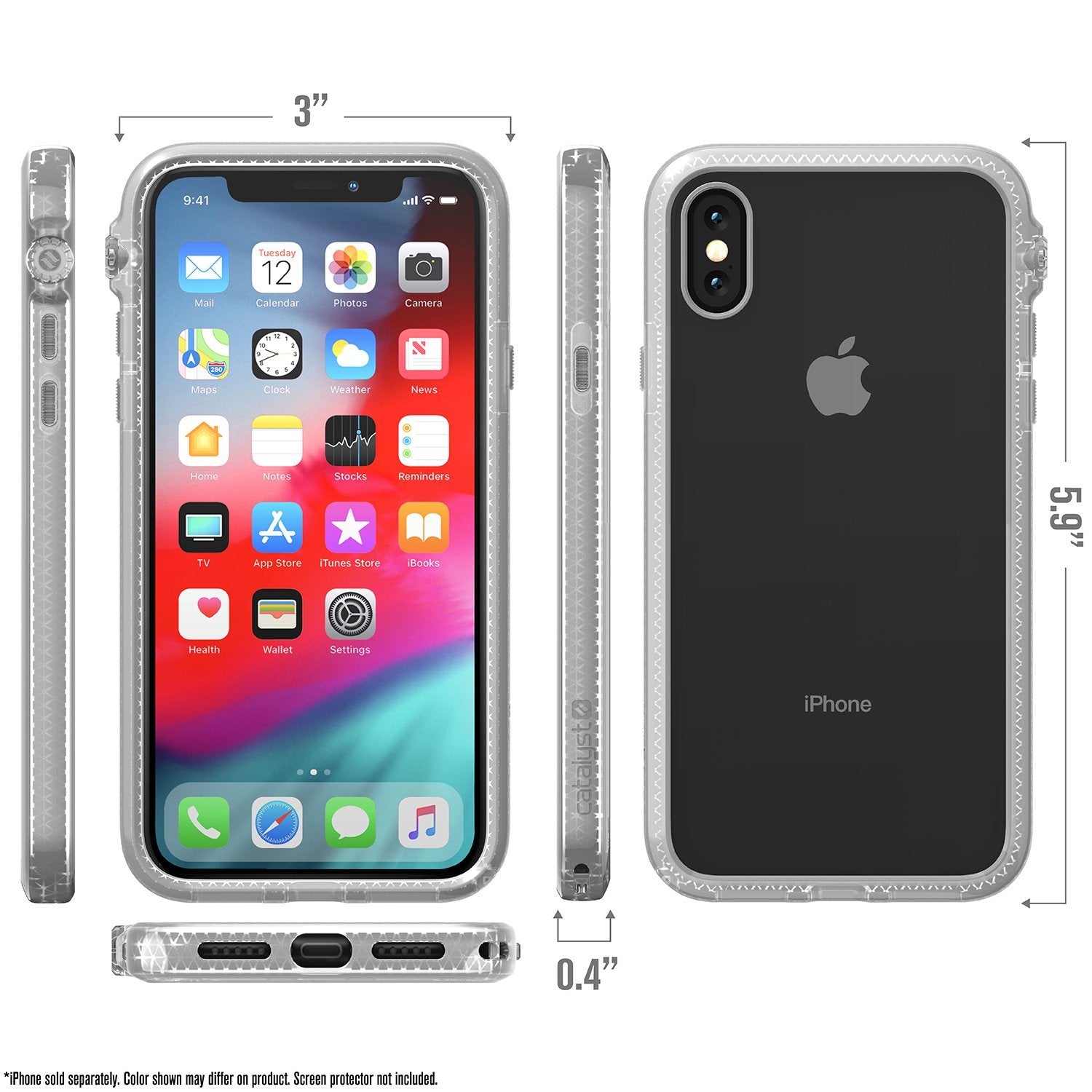 CATDRPHXCLR | Impact Protection Case for iPhone X/Xs