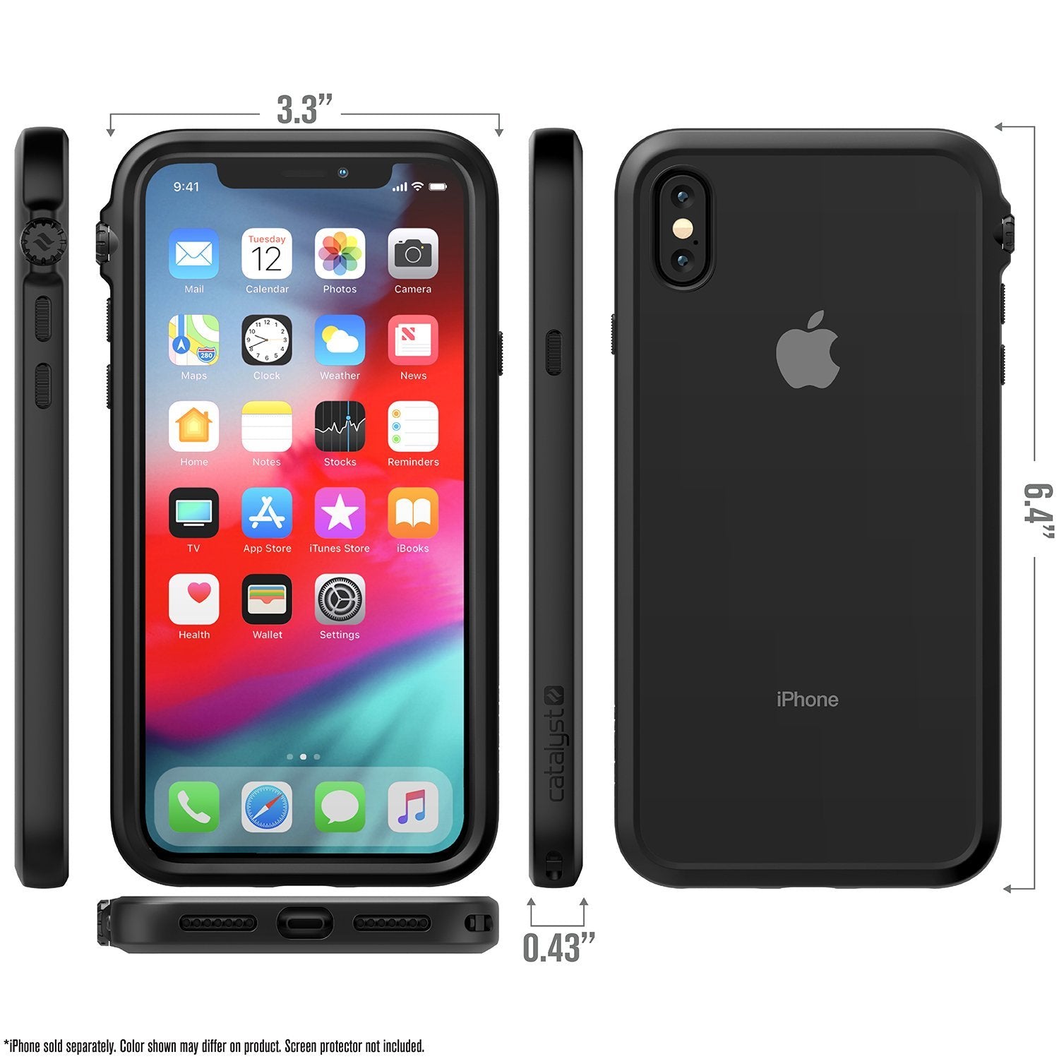 CATDRPHXBLKL | Impact Protection Case for iPhone Xs Max