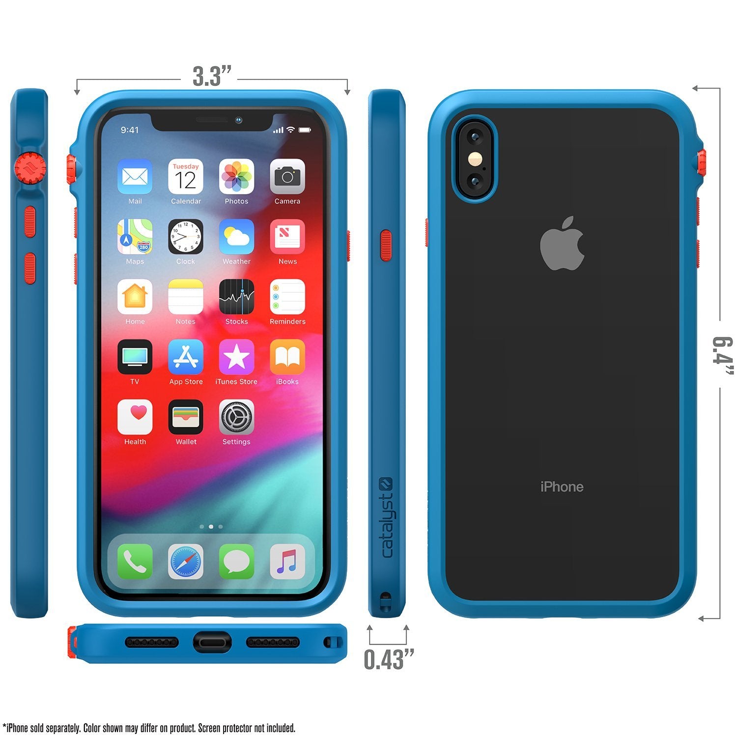 CATDRPHXTBFCL | Impact Protection Case for iPhone Xs Max